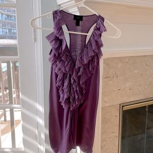 Frilly racerback tank